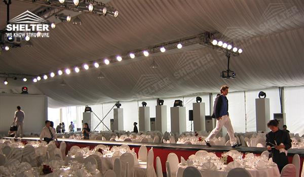 Party Marquee - tent canopy for check in - aluminum structure for fashion show - marquee shed for runway show2023