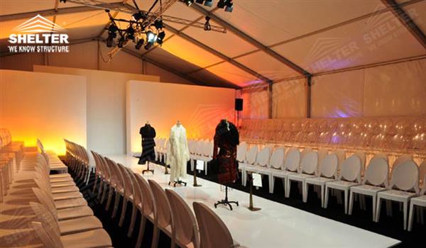 Party Marquee - tent canopy for check in - aluminum structure for fashion show - marquee shed for runway show23