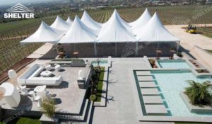 Gazebo party - High peak Gazebo canopy - wedding reception - destination wedding - hotel wedding ceremony - Shelter aluminum structures for slae (39)
