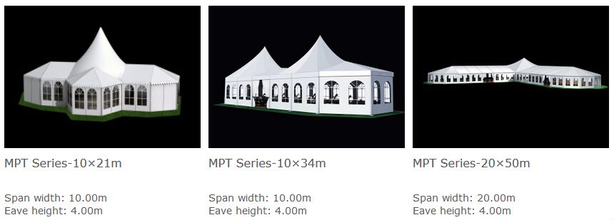mixed party tents - multi shapes marquee - bellend tent canopy (1)