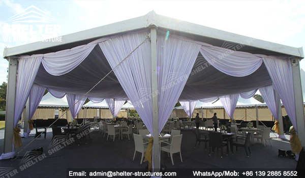 pyramid tent marquee - hexagon tent - octagon tent from chinese manufacturer - shelter multi-side tent India event tent (2)