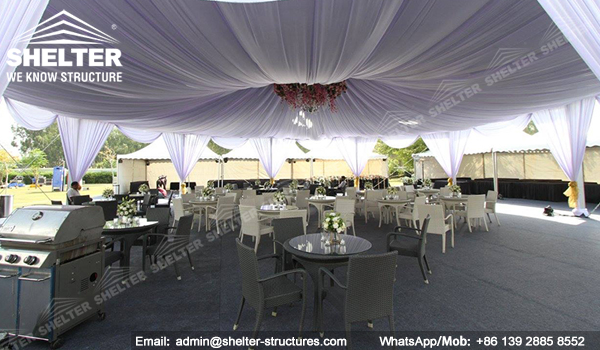 pyramid tent marquee - hexagon tent - octagon tent from chinese manufacturer - shelter multi-side tent India event tent (3)