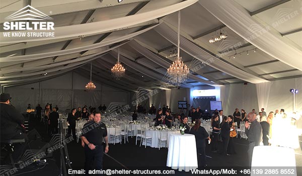 temporary banquet hall - 20 x 45m fundraising event tent - outdoor party marquee for sale (3)