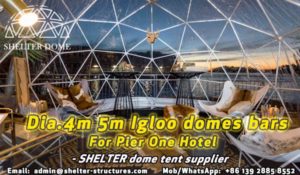 igloo bars---pop-up-dome-cafe---pop-up-themed-igloo-dome-coffee-shop-by-the-restaurant-or-hotel---Pier-one-hotel-by-the-Sydney-harbour---patio-dome-seats-33