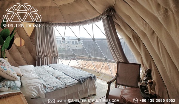 dome pod for glamping resort suite - geodesic dome igloo supplier manufacturer - dome lodge for sale (6)